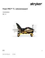 Preview for 199 page of Stryker Power-PRO TL Cot Operation Manual