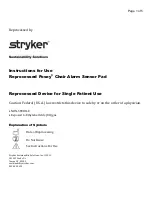 Preview for 1 page of Stryker Reprocessed Posey Instructions For Use