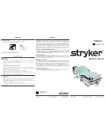 Preview for 1 page of Stryker SPR Plus Operation Manual