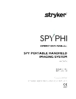 Предварительный просмотр 1 страницы Stryker SPY PHI HH9000 Operator'S Manual