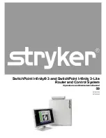 Stryker SwitchPoint Infinity 3 Operation And Maintenance Manual preview