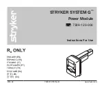 Stryker SYSTEM G 7309-120-000 Instructions For Use Manual preview