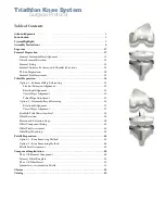 Preview for 3 page of Stryker Triathlon Knee System Surgical Protocol