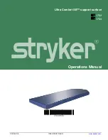 Stryker Ultra Comfort SE 1703 Operation Manual preview