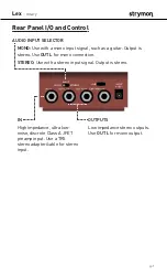 Предварительный просмотр 5 страницы Strymon Lex-rotary User Manual