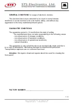 Preview for 16 page of STS LABEL APPLICATOR STS808-3 User Manual