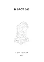 Preview for 1 page of STSLITE M SPOT 200 User Manual