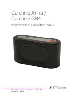 STT Condigi Careline Anna Programming And Installation Manual предпросмотр