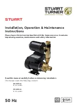 Stuart Turner 46523 Installation, Operation & Maintenance Instructions Manual preview