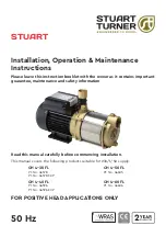 Stuart Turner CH 4-30 FL Installation, Operation & Maintenance Instructions Manual preview