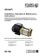 Stuart Turner CH4-30 Installation, Operation & Maintenance Installation, Operation & Maintenance Instructions preview