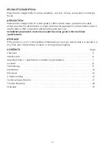 Preview for 2 page of Stuart Turner Mainsboost Charger MBC 12 Installation, Operation & Maintenance Instructions Manual