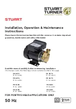 Stuart Turner PH 45 TS S Installation, Operation & Maintenance Instructions Manual preview