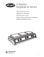 Предварительный просмотр 1 страницы Stuart 3 Position Hotplates & Stirrers Instructions For Use Manual