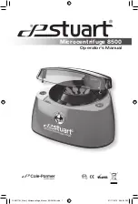 Stuart Microcentrifuge 8500 Operator'S Manual предпросмотр