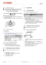 Предварительный просмотр 9 страницы Stübbe C 110 Series Operating Manual