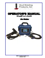 stud welding products StudPro LiteXI Operator'S Manual предпросмотр