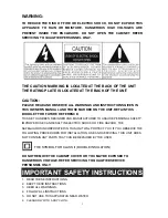 Preview for 2 page of Studebaker SB6065 Owner'S Manual