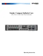 Studer Compact InfinityCore 300 Operating Instructions Manual предпросмотр