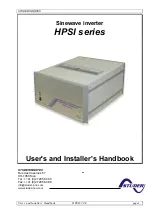 Предварительный просмотр 2 страницы Studer HPSI 2212 User And Installer Handbook