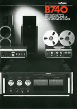 Предварительный просмотр 1 страницы Studer Revox B740 Service Instructions Manual