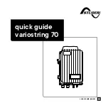 Studer variostring 70 Quick Manual предпросмотр