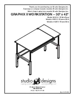 Предварительный просмотр 1 страницы Studio Designs 017342102101 Assembly Instructions Manual