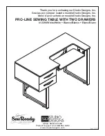 Preview for 1 page of Studio Designs 017342133983 Assembly Instructions Manual