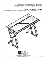 Studio Designs COLORADO DESK 50707 Assembly Instructions Manual preview