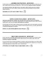 Preview for 2 page of Studio Designs COMET CENTER 13319 Assembly Instructions Manual