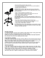 Preview for 7 page of Studio Designs ERGO PRO CHAIR 18409 Assembly Instructions Manual