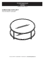 Studio Designs HOME CAMBER 71003 Assembly Instructions Manual preview