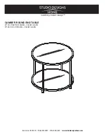 Studio Designs HOME CAMBER 71004 Assembly Instructions Manual preview