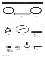 Preview for 3 page of Studio Designs HOME CAMBER 71004 Assembly Instructions Manual