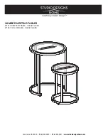 Studio Designs HOME CAMBER 71010 Assembly Instructions preview