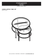 Preview for 1 page of Studio Designs HOME CORBEL 74000 Assembly Instructions Manual