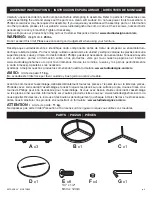 Preview for 2 page of Studio Designs HOME ESTRADE 74002 Assembly Instructions