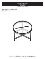 Studio Designs HOME ESTRADE 74004 Assembly Instructions preview