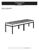 Preview for 1 page of Studio Designs HOME LINTEL 72012 Assembly Instructions