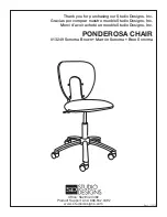 Preview for 1 page of Studio Designs PONDEROSA 13249 Assembly Instructions Manual