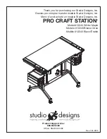 Предварительный просмотр 1 страницы Studio Designs PRO CRAFT STATION 13245 Assembly Instructions Manual