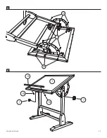 Предварительный просмотр 7 страницы Studio Designs Vintage Drafting Table 13304 Assembly Instructions Manual