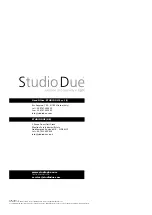 Предварительный просмотр 20 страницы STUDIO DUE 1811 User Manual