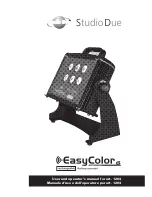 Preview for 1 page of STUDIO DUE EasyColor RGBW/FC 1204 User'S And Operator'S Manual