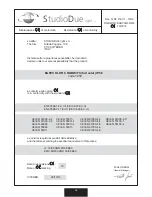 Preview for 16 page of STUDIO DUE EasyColor RGBW/FC 1204 User'S And Operator'S Manual