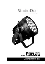 Предварительный просмотр 1 страницы STUDIO DUE Parled 200 PRO IP67 User Manual