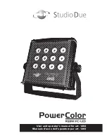 STUDIO DUE Power Color 1203 RGBW/FC User'S And Operator'S Manual preview