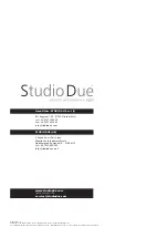 Предварительный просмотр 24 страницы STUDIO DUE Single 20 Manual