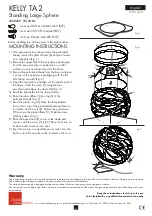 Предварительный просмотр 2 страницы Studio Italia Design KELLY TA2 Mounting Instructions