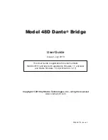 Studio Technologies 48D Dante User Manual preview